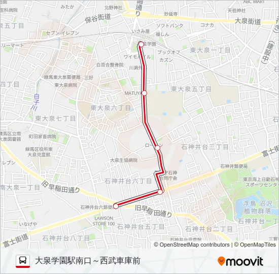 泉３５－５ バスの路線図
