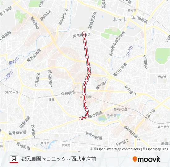 泉３５－６ バスの路線図