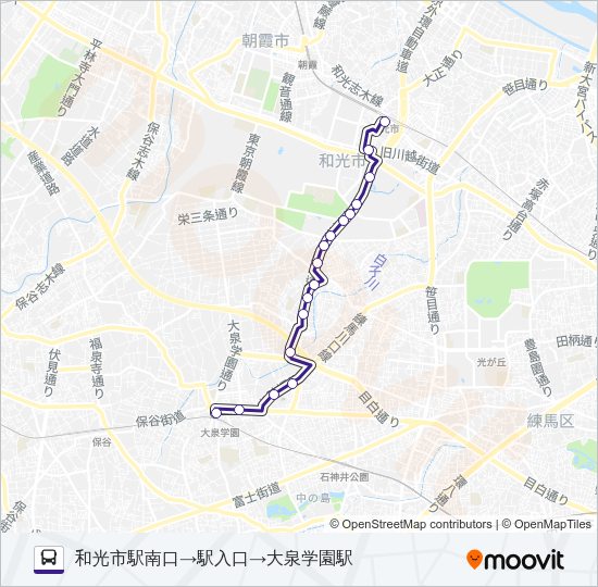 泉３９－１ Bus Line Map