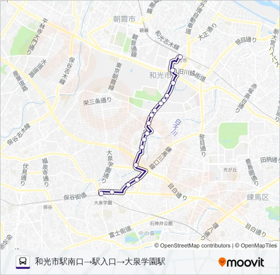泉３９－１ Bus Line Map