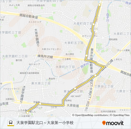 泉３９－２ Bus Line Map