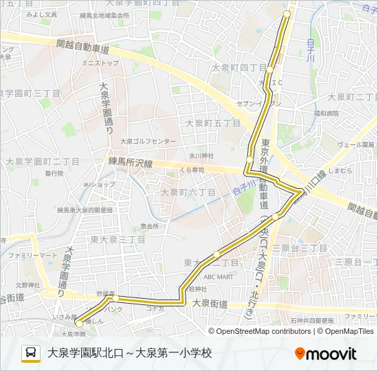 泉３９－２ Bus Line Map
