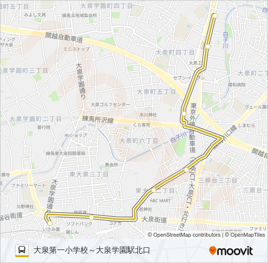 泉３９－２ Bus Line Map