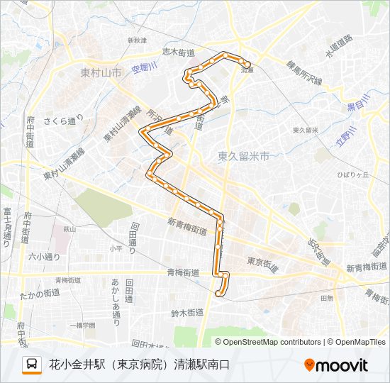 清０３－１ Bus Line Map