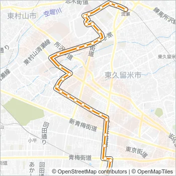 清０３－１ Bus Line Map