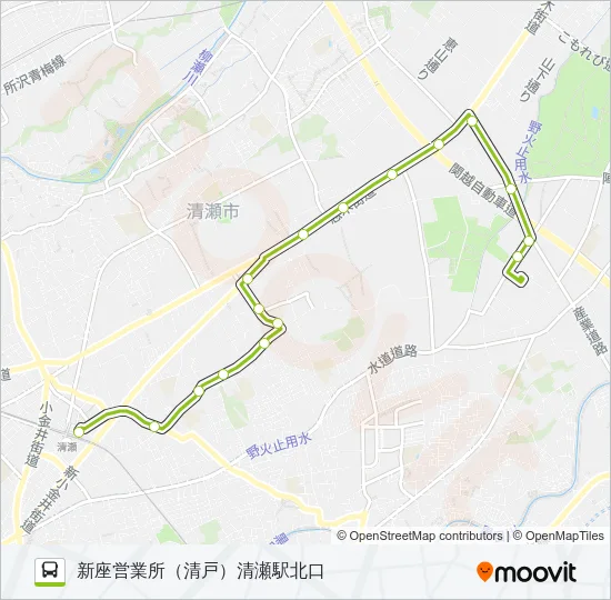 清６１－１ Bus Line Map