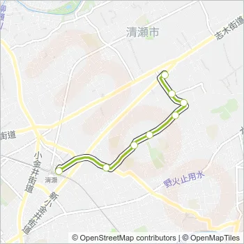 清６１－２ Bus Line Map