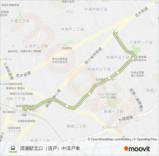 清６１－２ Bus Line Map