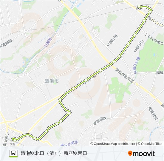 清６１－３ Bus Line Map