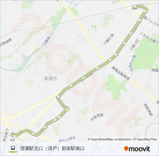 清６１－３ Bus Line Map