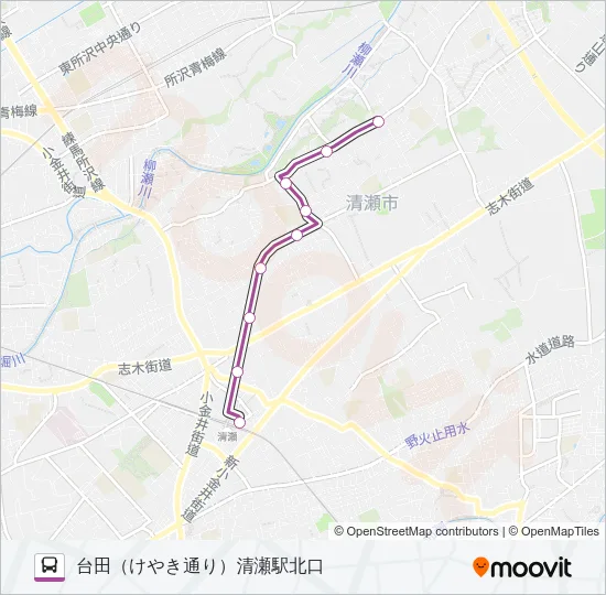 清６２－１ バスの路線図