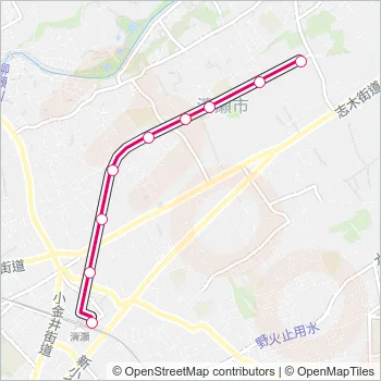 清６３－２ Bus Line Map