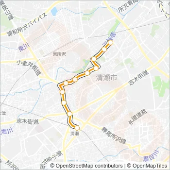 清６４－２ Bus Line Map