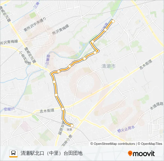 清６４－２ バスの路線図