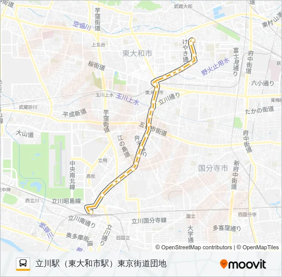 立３４－１ バスの路線図