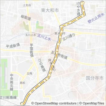 立３４－１ Bus Line Map