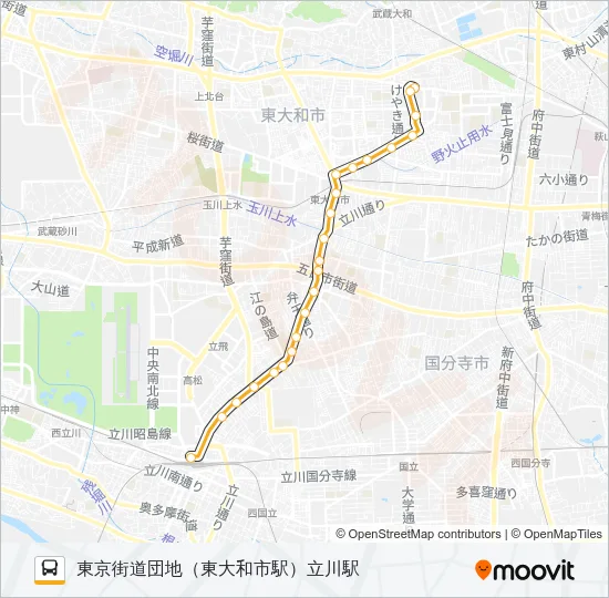 立３４－１ バスの路線図