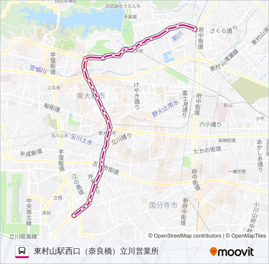 立３５－１ Bus Line Map