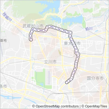 立３７－１ Bus Line Map
