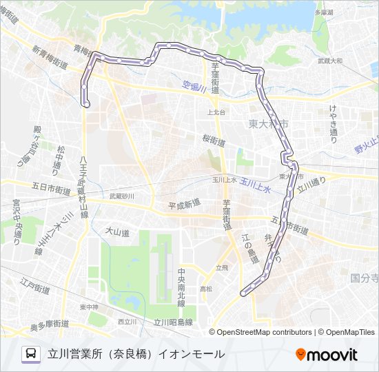 立３７－１ Bus Line Map