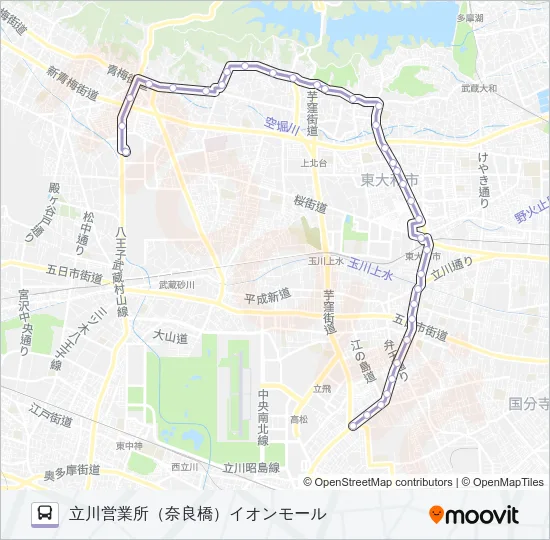 立３７－１ Bus Line Map