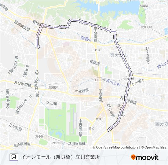 立３７－１ Bus Line Map