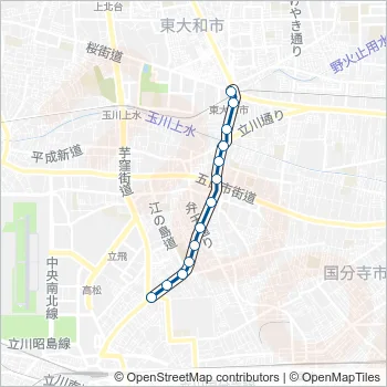 立３８－１ Bus Line Map