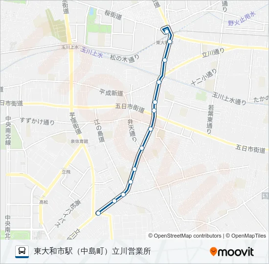 立３８－１ バスの路線図