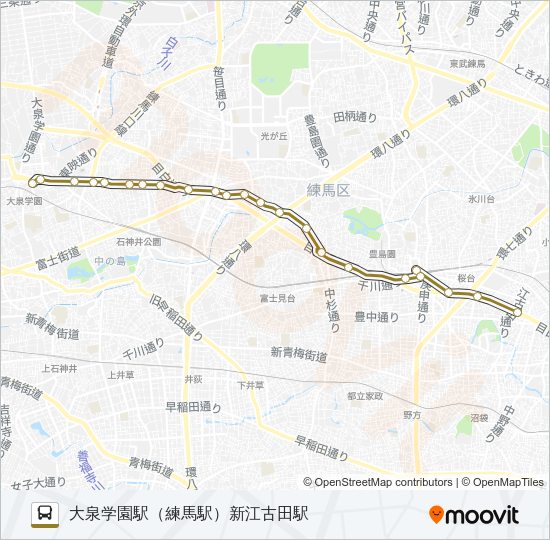 練４８－１ Bus Line Map