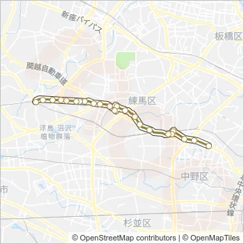 練４８－１ Bus Line Map