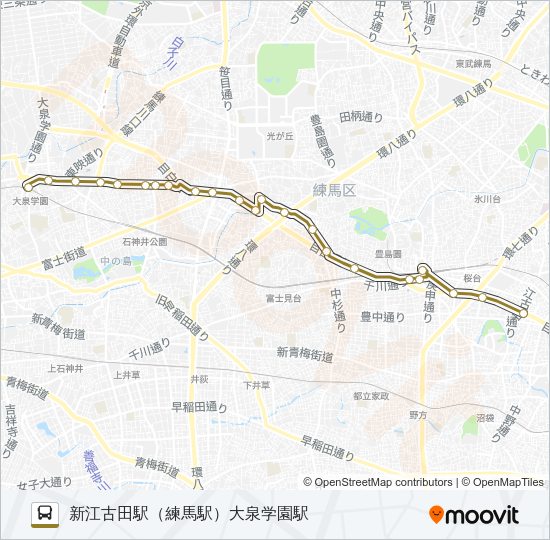 練４８－１ Bus Line Map