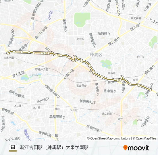 練４８－１ Bus Line Map