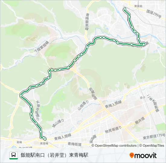 飯４１－１ Bus Line Map