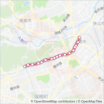 入市３３－１ Bus Line Map