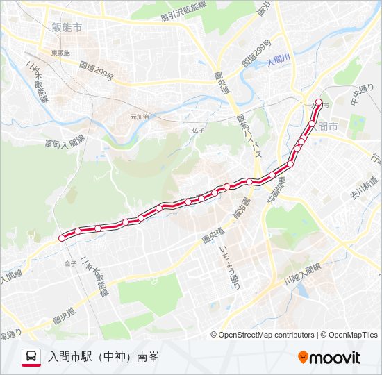 入市３３－１ Bus Line Map