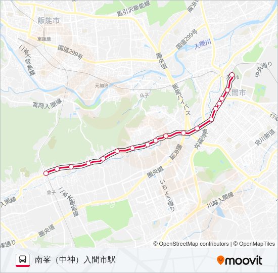 入市３３－１ Bus Line Map