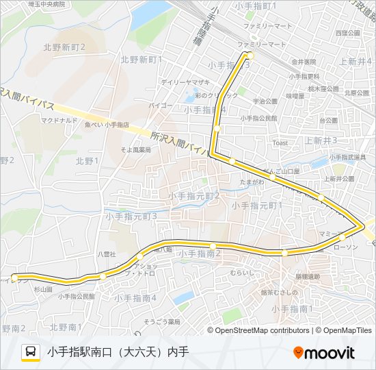 小手０６－１ Bus Line Map