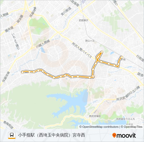 小手０９－１ Bus Line Map