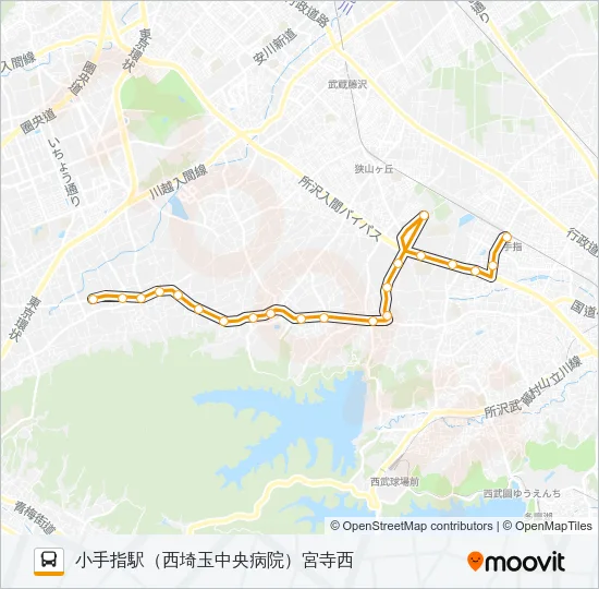 小手０９－１ Bus Line Map