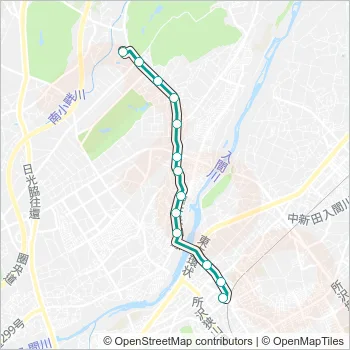 狭山２１－１ Bus Line Map