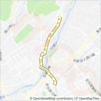 狭山２４－１ Bus Line Map