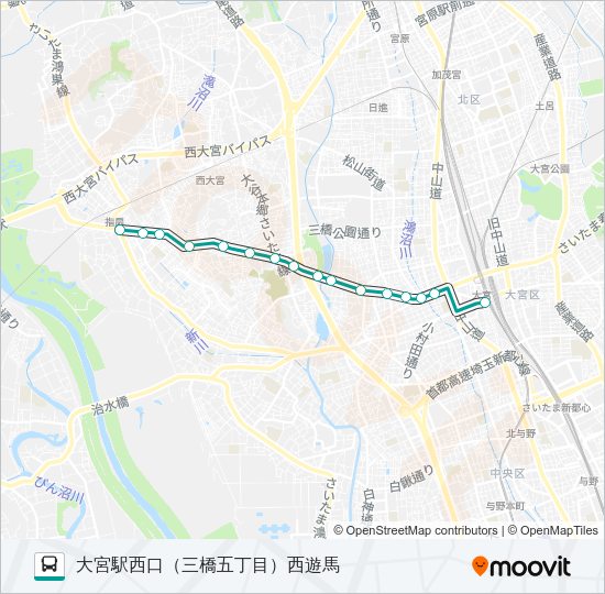 【大２３】深夜 Bus Line Map