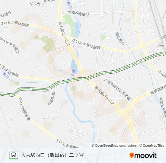 【大３６】深夜 Bus Line Map