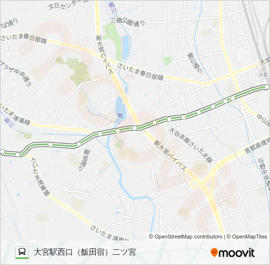 【大３６】深夜 Bus Line Map