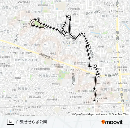 K05 Bus Line Map