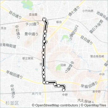中０３ Bus Line Map