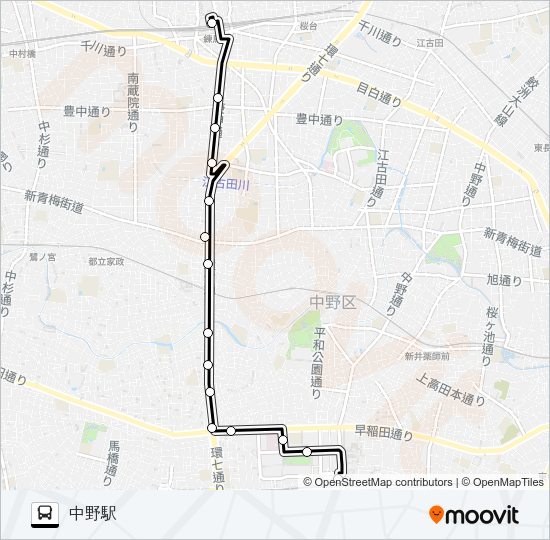中０３ Bus Line Map