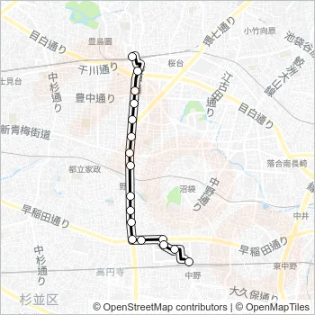 中０３ Bus Line Map