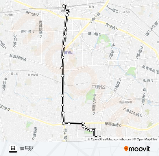 中０３ Bus Line Map