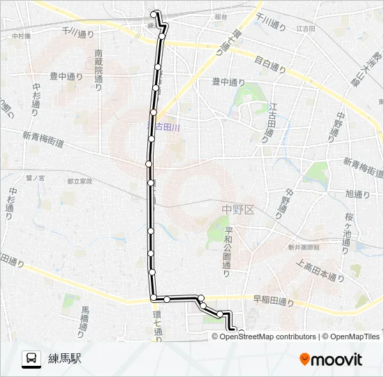中０３ バスの路線図
